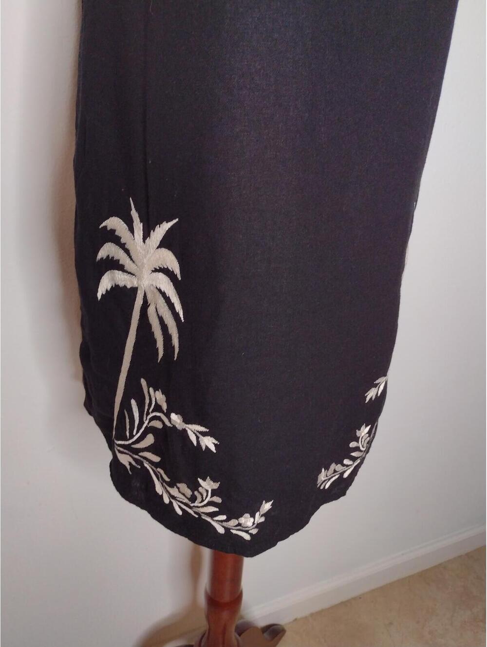 NWT Calypso Women's Black/White Tropical Dress Size XS - Picture 3 of 9